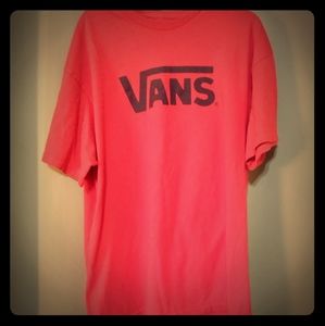 Vans Red logo graphicsT-shirt